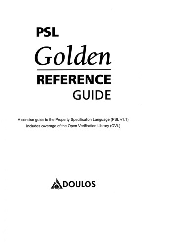 Psl Golden Reference Guide Doulos