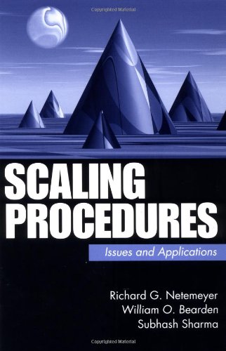 Scaling Procedures Issues And Applications 1st Edition Richard G Netemeyer