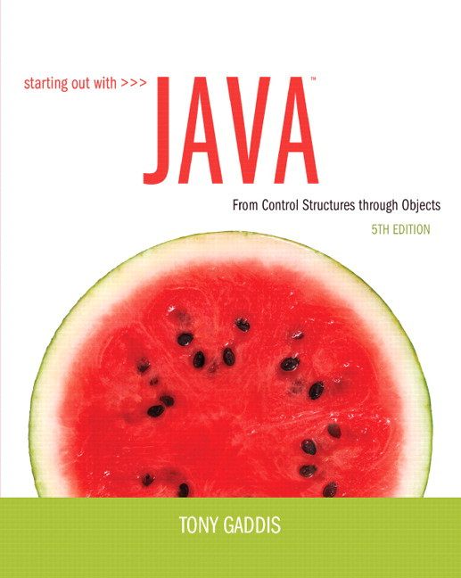 Starting Out With Java From Control Structures Through Objects Powerpoint Lecture Slides 5th Edition Tony Gaddis
