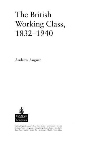 The British Working Class 18321940 August Andrew