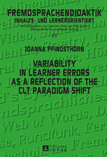 Variability In Learner Errors As A Reflection Of The Clt Paradigm Shift Pfingsthorn