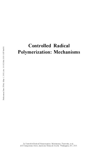 Controlled Radical Polymerization Chiefari John Matyjaszewski