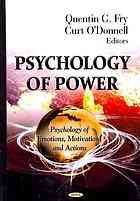 Psychology Of Power Fry Quentin G Odonnell Curt