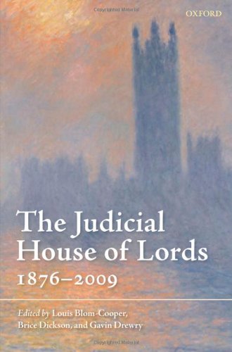 The Judicial House Of Lords 18702009 1st Edition Louis Blomcooper Qc