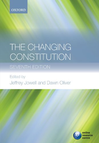 The Changing Constitution Seventh Edition 7th Edition Jeffrey Jowell
