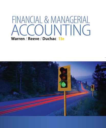 Financial And Managerial Accounting 13th Carl S Warren James M Reeve