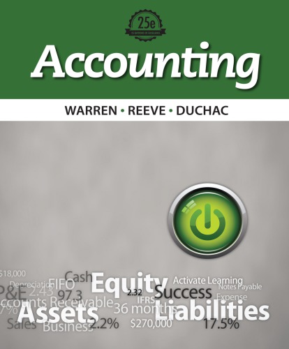 Accounting 25th Carl S Warren James M Reeve Jonathan E Duchac