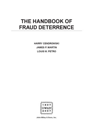 The Handbook Of Fraud Deterrence Harry Cendrowski