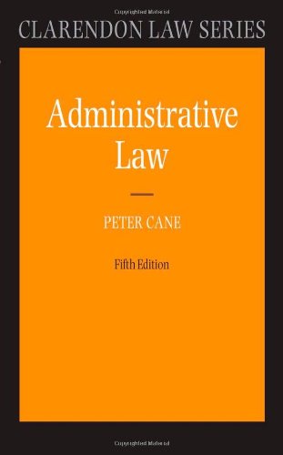 Administrative Law 5th Edition Peter Cane