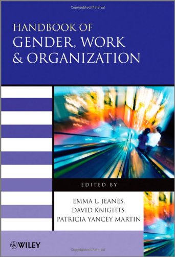 Handbook Of Gender Work And Organization 1st Edition Emma Jeanes