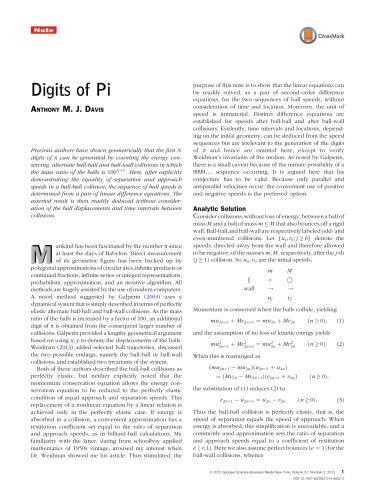 Journal The Mathematical Intelligencer Vol 37 No 2