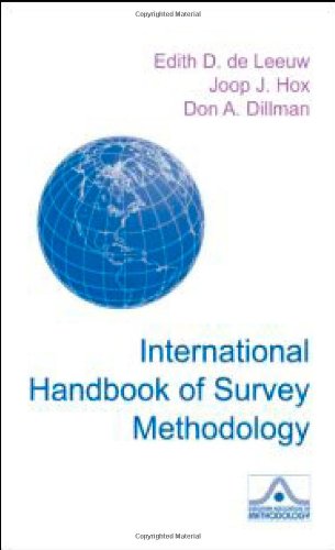 International Handbook Of Survey Methodology 1st Edition Edith D De Leeuw