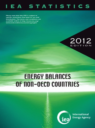 Energy Balances Of Nonoecd Countries 2012 International Energy Agency
