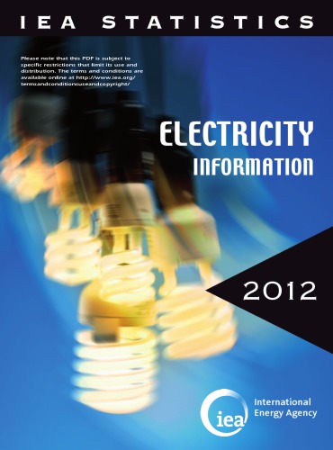 Electricity Information 2012 With 2011 Data International Energy Agency