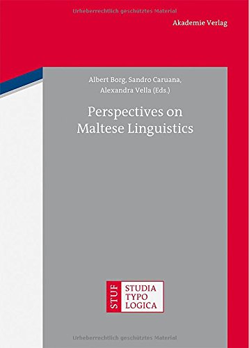 Perspectives On Maltese Linguistics Albert Borg Sandro Caruana