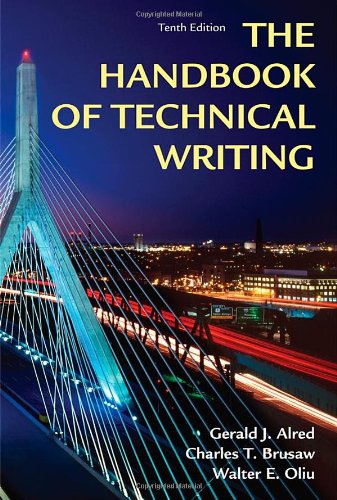 Handbook Of Technical Writing Tenth Edition Tenth Edition Revised Gerald J Alred