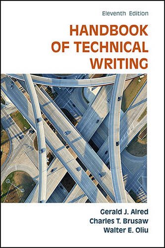 The Handbook Of Technical Writing Eleventh Edition Gerald J Alred