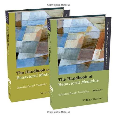 The Handbook Of Behavioral Medicine 1st Edition David I Mostofsky