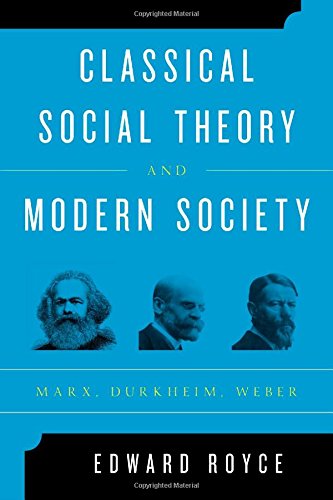 Classical Social Theory And Modern Society Marx Durkheim Weber Edward Royce