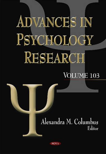 Advances In Psychology Research Alexandra M Columbus