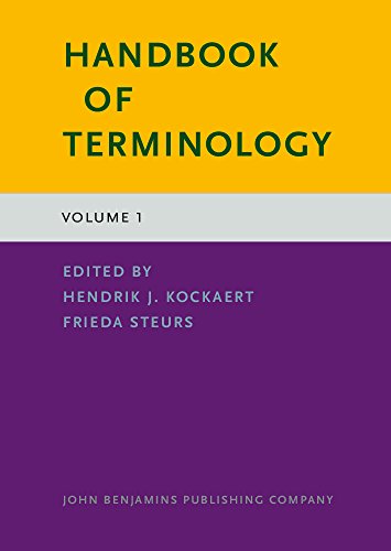 Handbook Of Terminology Volume 1 Hendrik J Kockaert Frieda Steurs