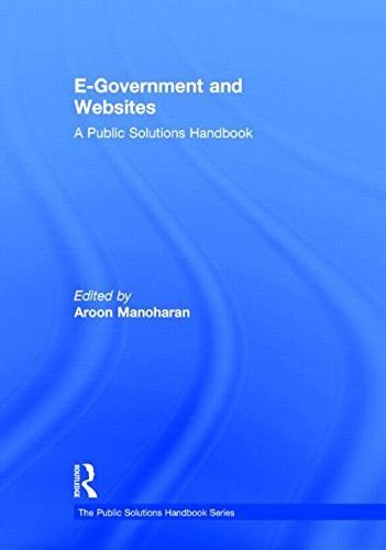 Egovernment And Websites A Public Solutions Handbook Aroon Manoharan