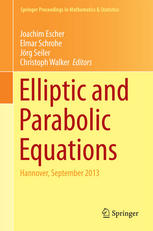 Elliptic And Parabolic Equations Hannover September 2013 1st Edition Joachim Escher