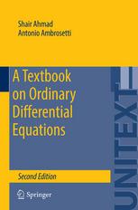 A Textbook On Ordinary Differential Equations 2nd Edition Shair Ahmad