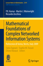 Mathematical Foundations Of Complex Networked Information Systems Politecnico Di Torino Verrs Italy 2009 1st Edition Pr Kumar