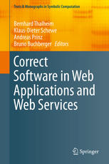 Correct Software In Web Applications And Web Services 1st Edition Bernhard Thalheim