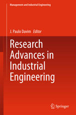 Research Advances In Industrial Engineering 1st Edition J Paulo Davim