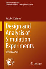 Design And Analysis Of Simulation Experiments 2nd Edition Jack Pc Kleijnen Auth