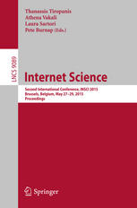 Internet Science Second International Conference Insci 2015 Brussels Belgium May 2729 2015 Proceedings 1st Edition Thanassis Tiropanis