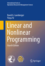 Linear And Nonlinear Programming 4th Edition David G Luenberger