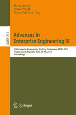 Advances In Enterprise Engineering Ix 5th Enterprise Engineering Working Conference Eewc 2015 Prague Czech Republic June 1519 2015 Proceedings 1st Edition David Aveiro
