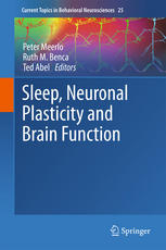 Sleep Neuronal Plasticity And Brain Function 1st Edition Peter Meerlo