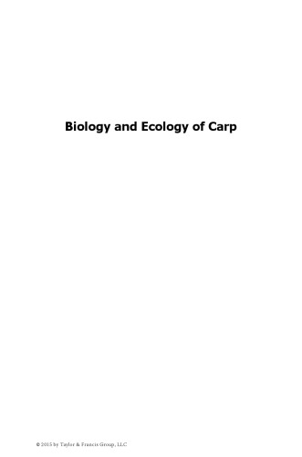 Biology And Ecology Of Carp Hirsch Philipp E Pietsch Constanze