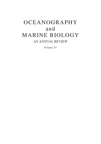 Oceanography And Marine Biology An Annual Review Volume 53 Dale