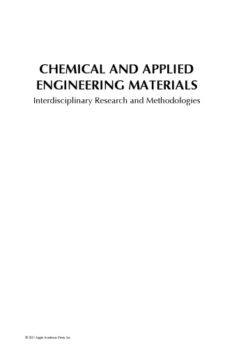 Chemical And Applied Engineering Materials Interdisciplinary Research And Methodologies Rajkiewicz