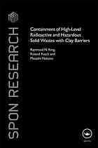Containment Of Highlevel Radioactive And Hazardous Solid Wastes With Clay Barriers Nakano