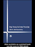 Drug Therapy For Stroke Prevention Bogousslavsky Julien