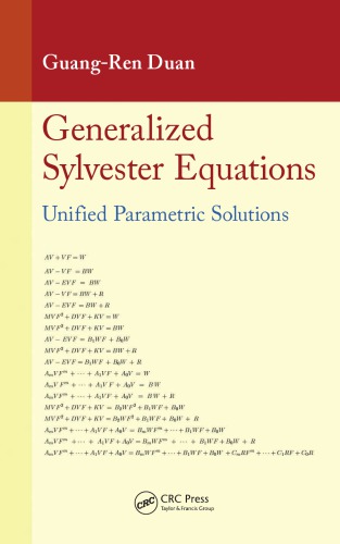 Generalized Sylvester Equations Unified Parametric Solutions Duan
