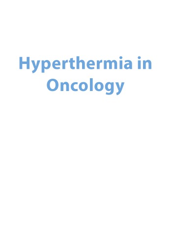 Hyperthermia In Oncology Peng Linji