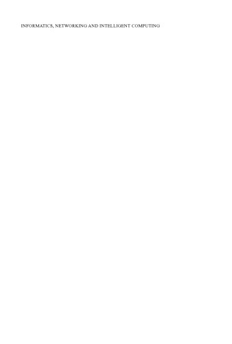 2014 International Conference On Informatics Networking And Intelligent Computing Jiaxing Zhang