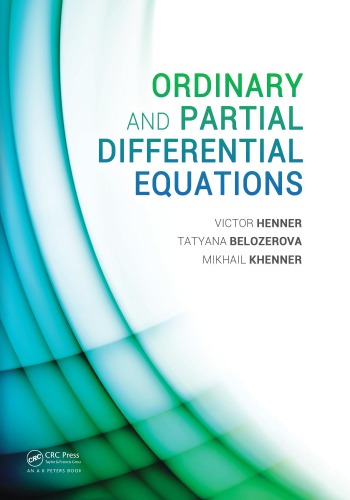 Ordinary And Partial Differential Equations Henner Victor Belozerova