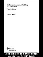 Underwater Acoustic Modeling And Simulation 3rd Ed Etter Paul C