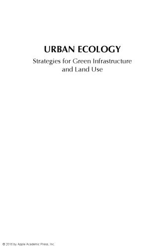 Urban Ecology Strategies For Green Infrastructure And Land Use Etingoff