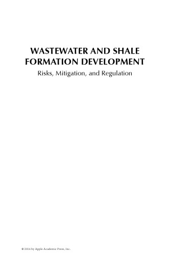 Wastewater And Shale Formation Development Risks Mitigation And Regulation Olmstead