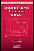Design And Analysis Of Experiments With Sas Lawson John