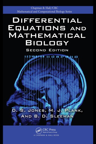 Differential Equations And Mathematical Biology Second Edition 2nd Ed Jones